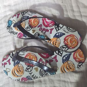 Coach flipflops size 7.5